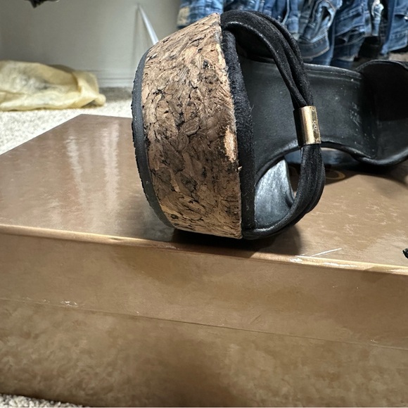 Authentic Gucci Corkscrew & Suede Wedge Platforms - Picture 9 of 11